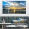 Designart - Beautiful Sunrise and Seashore - Large Seashore Canvas Wall Art